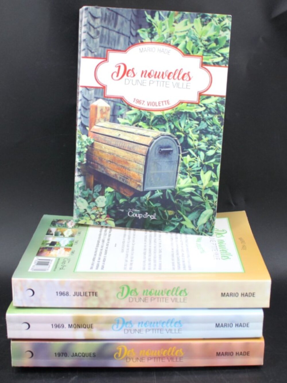 Lot 4 Livres books Mario Hade - Des Nouvelles D'une P'tite Ville Tome 1-4 French